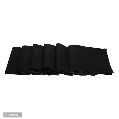 TENDSY Cotton Premium Collection Black And Green Handkerchiefs Hanky Set For Men - Pack of 6 Pcs-thumb2