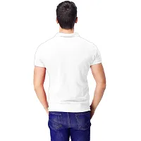 Stylish Polycotton Solid Polo T-shirt For Men-thumb1