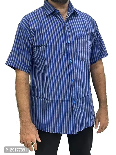Classic Cotton Striped Casual Shirt for Men