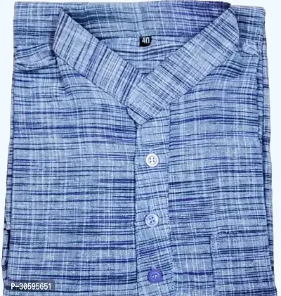 Classy Khadi Short Kurta for Men (Only Kurta)-thumb2