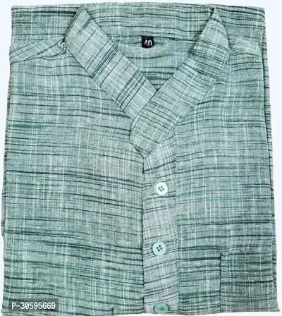 Classy Khadi Short Kurta for Men (Only Kurta)-thumb2