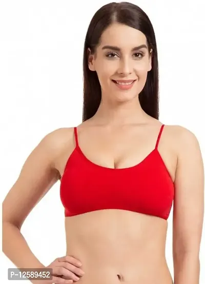 Fancy Womens Nylon, Cotton  Spandex Lightly Padded Underwired Regular Bralette Edgydeal-thumb0