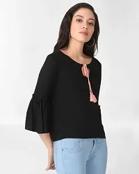 Casual Solid Women Blue Top-thumb2