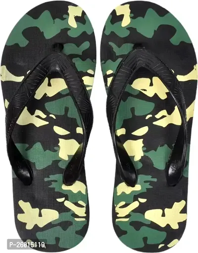 Stylish Green Plastic Slippers For Men-thumb0
