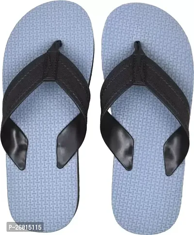 Stylish Grey Plastic Slippers For Men-thumb0