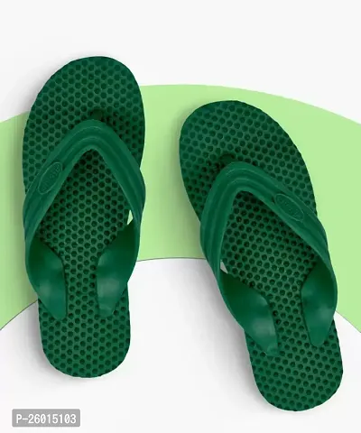 Stylish Green Plastic Slippers For Men-thumb0