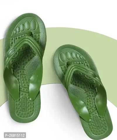 Stylish Green Plastic Slippers For Men