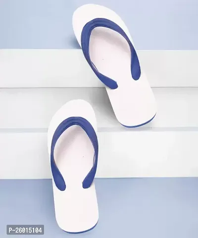 Stylish White Plastic Slippers For Men-thumb0