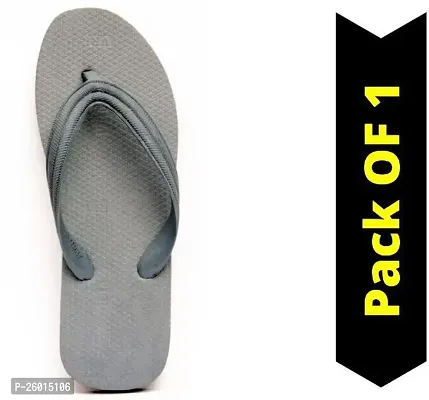 Stylish Grey Plastic Slippers For Men