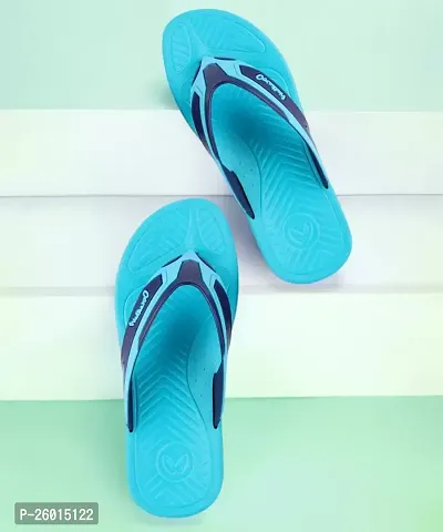 Stylish Blue Plastic Slippers For Men-thumb0