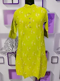 Women's Printed Rayon Kurta-thumb2