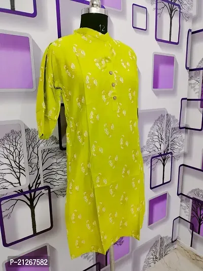 Women's Printed Rayon Kurta-thumb4