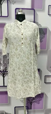 Women's Printed Rayon Kurta-thumb1