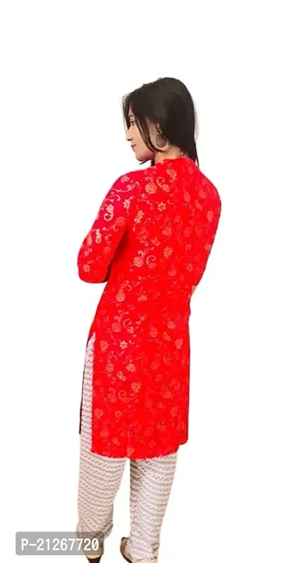 Women's Printed Rayon Kurta-thumb3