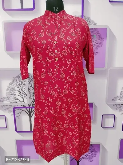 Women's Printed Rayon Kurta-thumb4