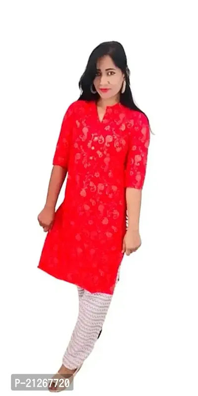 Women's Printed Rayon Kurta