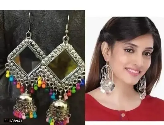 Trendy Multicoloured Alloy  Jhumkas Earrings For Women-thumb0