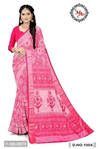 Fancy Art Silk Saree with Blouse Piece for Women-thumb0