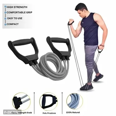 Double-Toning Tube Resistance Fitness Accessory