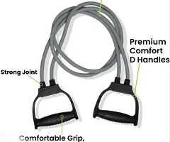 Double Toning Resistance Tube with free Adjustable Hand Strengthening Gripper(10 to 60 Kg)-thumb2