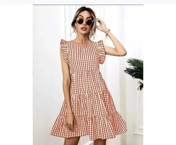 Stylish Fit And Flare Dress For Women