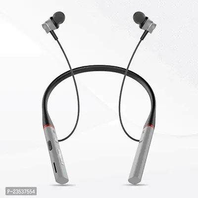 Royalty 24 Hours Battery Backup Bluetooth Neckband Silicon Belt Wireless Headset with HD Calls