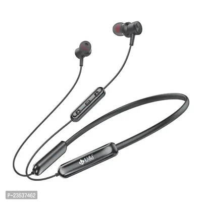 Valley 80 Hours Music Time Fast Charging Wireless Neckband with mic Bluetooth Headset Black In the Ear-thumb0