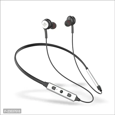 Like 12 Hours Battery Backup Bluetooth Neckband with Rock  Roll Bass and Metal Body  Housing Wireless Headset-thumb0