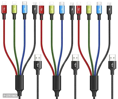 Reliable 4 In 1 Charging Cable Pack Of 3-thumb0