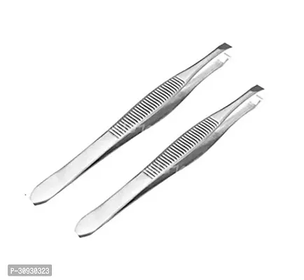 PagKis Flat Tip Tweezer Plucker Set for Eyebrows Face