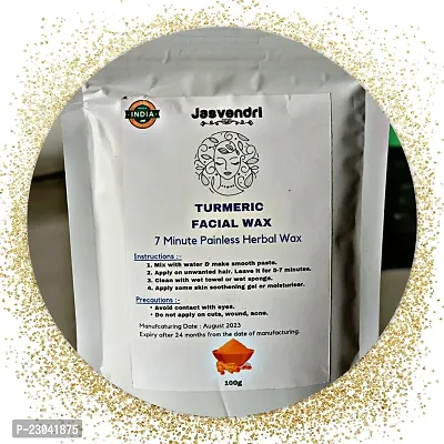 Turmeric Facial Wax - 7 Minute Painless Herbal Wax Powder (100g) Under 199-thumb4