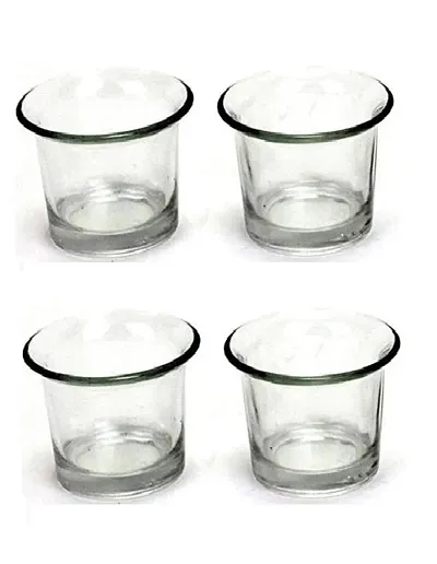 Classy Candle Holder Glasses Set of 4pcs