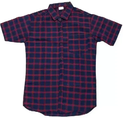 Best Selling Cotton Blend Short Sleeves Casual Shirt 