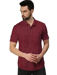 Cotton Solid Casual Shirt Pack of 2 For Men-thumb2