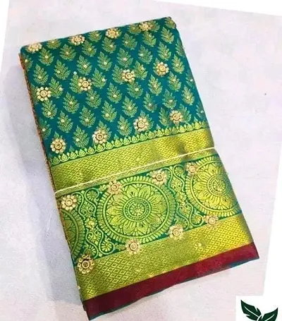 Stylish Women Brocade Saree with Blouse piece