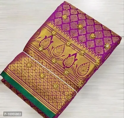 Kanjeevaram silk saree with stone work