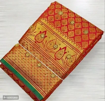 Kanjeevaram silk saree with stone work