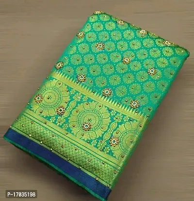 kanjeevaram silk saree with stone work