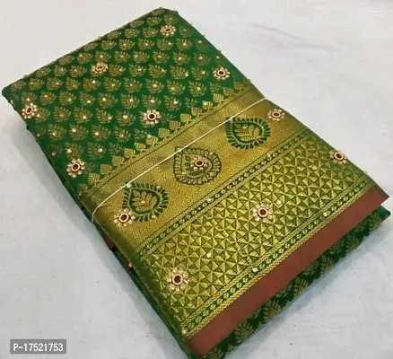 kanjeevaram silk saree with stone work