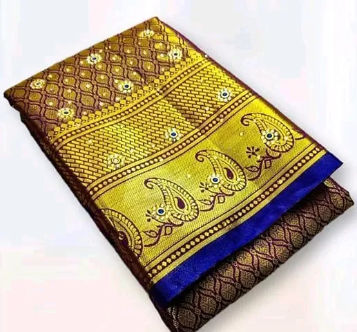 kanjeevaram silk saree with stone work