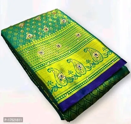 kanjeevaram silk saree with stone work-thumb0