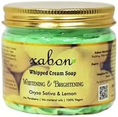 Xabon Whipped Cream Soap -100Gram Whitening Shower Cream Body Wash Anti-Acne Body  Face Wash Ph Balanced Intense Hydration - Soaps For Moisturization For Men Women Pack Of 1