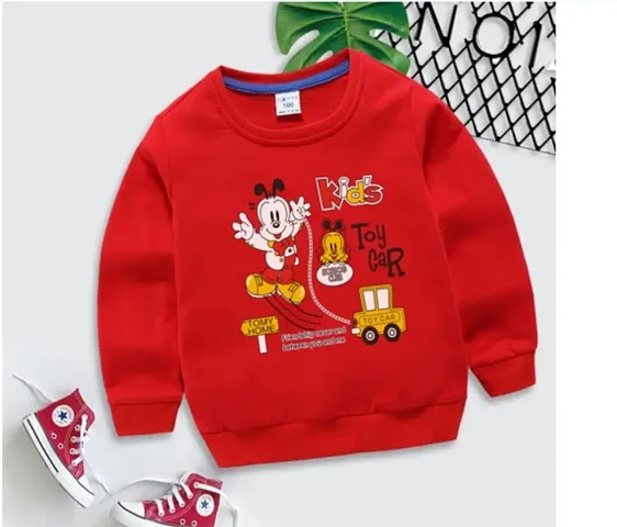 Fabulous Cotton Blend Winter Sweatshirt For Kids