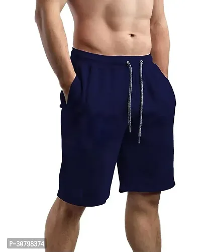 Trendy Multicoloured Fleece Shorts For Men Pack Of 3-thumb3