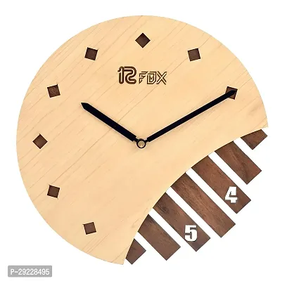 Analog Wooden Wall Clock for Home Decor