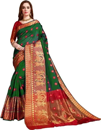 Beautiful Silk Saree With Blouse Piece For Women