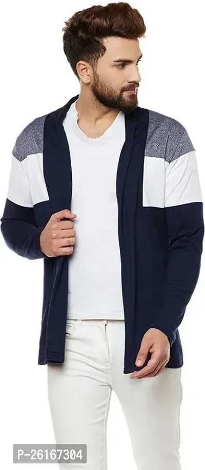 Stylish Multicoloured Cotton Blend Solid Shrug For Men-thumb4