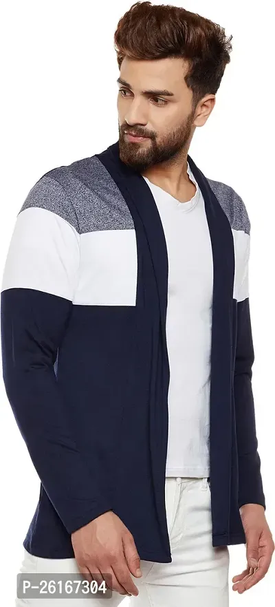 Stylish Multicoloured Cotton Blend Solid Shrug For Men-thumb2