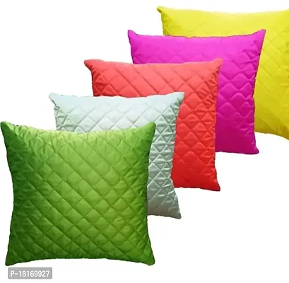Comfortable Polyester Abstract Sleeping Pillow Covers-Pack Of 5-thumb0