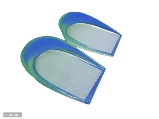 Craft's Care Gel Silicone Gel Heel Cushion Insoles Men Women Support Shoe Pad Relief Foot Pain Soft Inserts Foot Pain Protectors High Heel Insert (100% Real Silicon Material) Pack of 1 Pair (Green)-thumb0